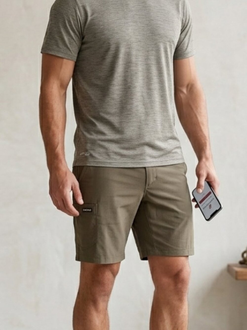 prAna "Breathe" Stretch Zion Ripstop Hiking Shorts Men's 32 Brown Olive 9" Insea